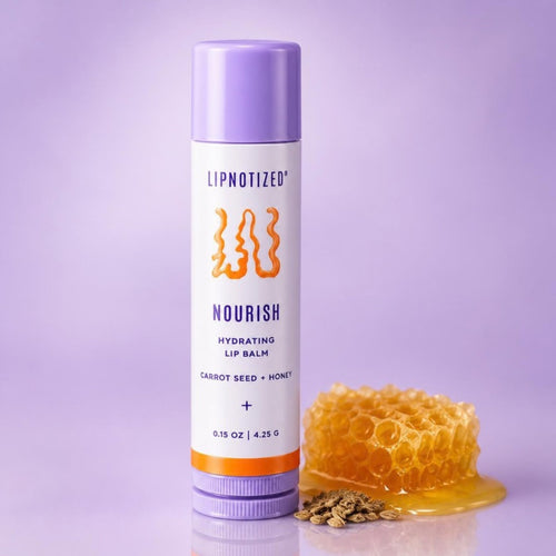 Nourish hydrating lip balm by Lipnotized with honeycomb and carrot seeds