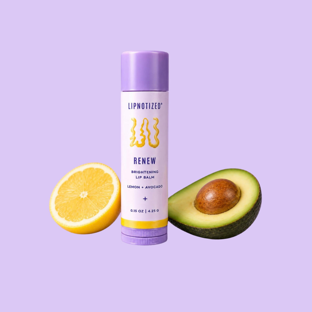 Renew Brightening Lip Balm with fresh lemon and avocado